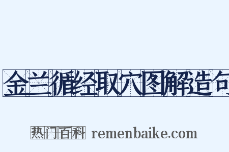 金兰循经取穴图解造句是什么意思的图片